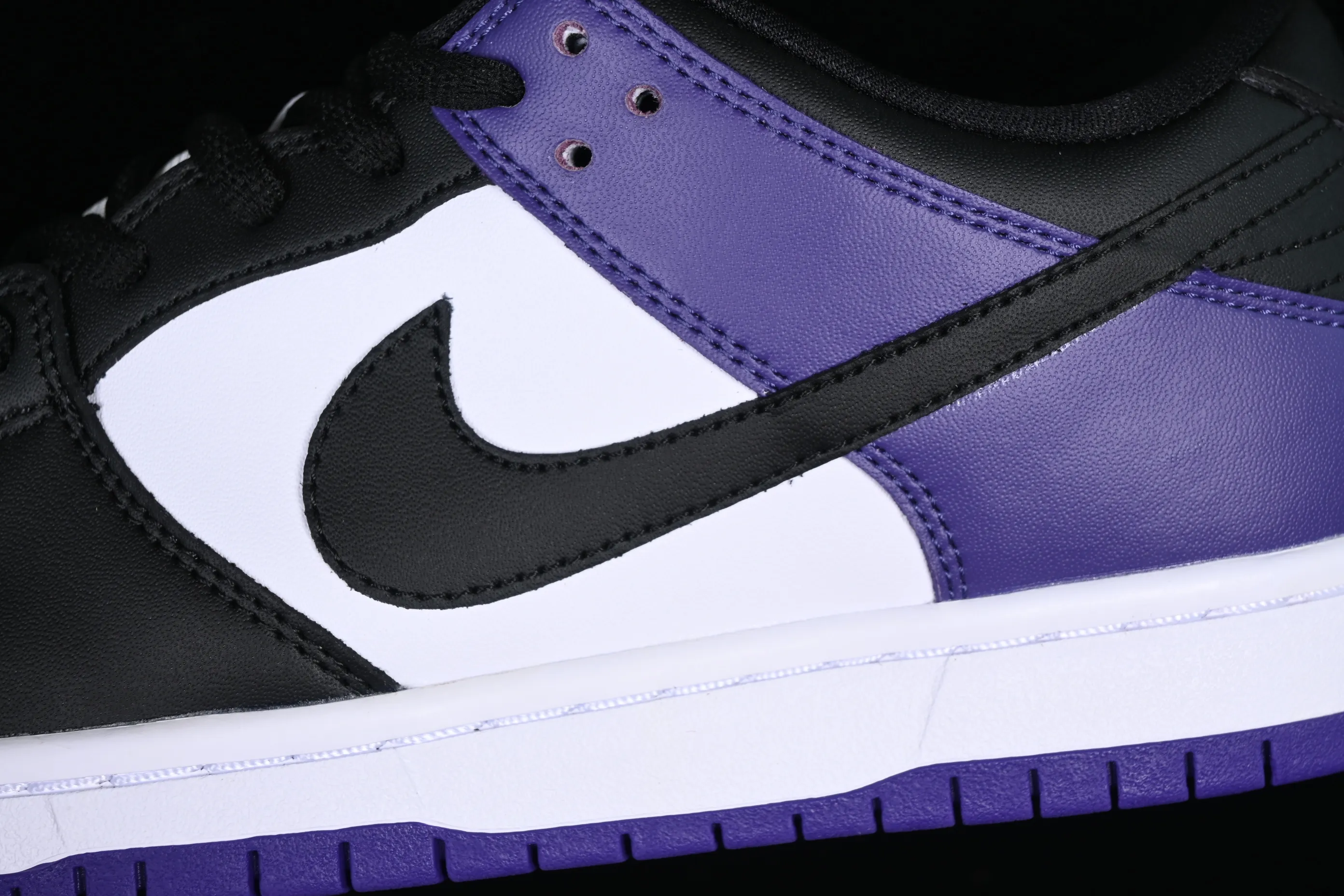 All categories Nk SB Dunk series Nk SB Dunk Low low-top sneakers Nk SB Dunk Low "Court Purple" black purple North Carolina blue low-top casual sports skateboard shoes BQ6817-500